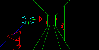 Detail of Atari Starwars video game (c) 1983, www.mame.net