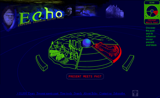 Echo Home with Present Meets Past mouse over active