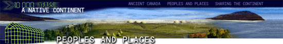 Detail of People and Places page design showing landscape banner and top navigation